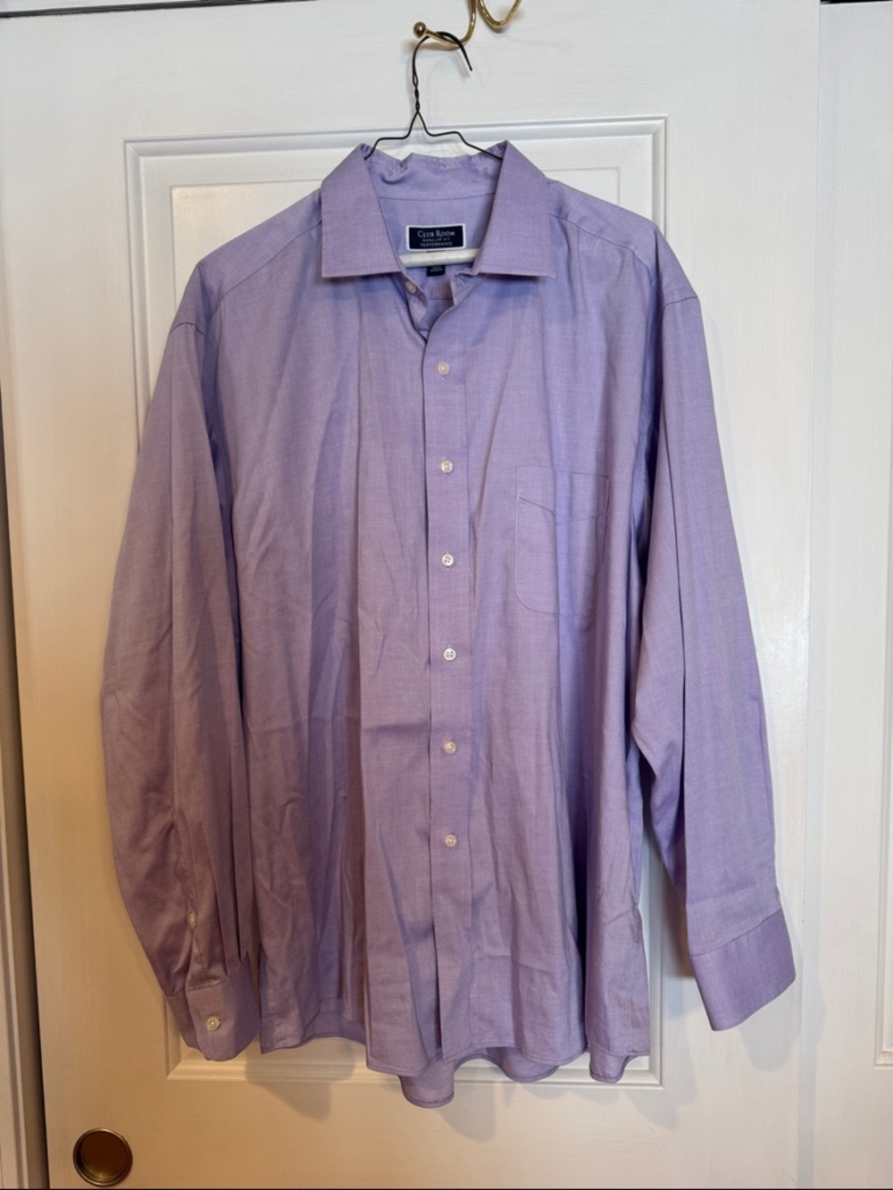 Club Room Men's Light Lavender Dress Shirt
